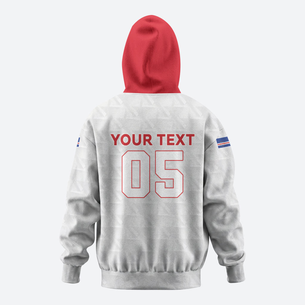 Custom Cabo Verde Zip Hoodie Blue Sharks Fear No Giants
