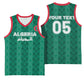 Custom Algeria Football 2026 Basketball Jersey Algerian Geometric Patterns