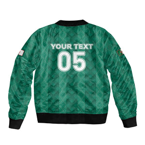 Custom Algeria Football 2026 Bomber Jacket Algerian Geometric Patterns