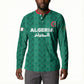 Custom Algeria Football 2026 Button Sweatshirt Algerian Geometric Patterns