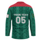 Custom Algeria Football 2026 Hockey Jersey Algerian Geometric Patterns