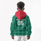 Custom Algeria Football 2026 Kid Hoodie Algerian Geometric Patterns
