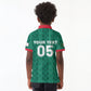 Custom Algeria Football 2026 Kid Polo Shirt Algerian Geometric Patterns