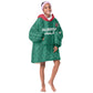 Custom Algeria Football 2026 Kid Wearable Blanket Hoodie Algerian Geometric Patterns