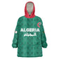 Custom Algeria Football 2026 Kid Wearable Blanket Hoodie Algerian Geometric Patterns