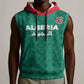 Custom Algeria Football 2026 Sleeveless Hoodie Algerian Geometric Patterns