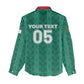 Custom Algeria Football 2026 Women Casual Shirt Algerian Geometric Patterns