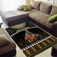 Ivory Coast Festival Of Masks Area Rug Traditional Zaouli Dance