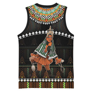 Ivory Coast Festival Of Masks Basketball Jersey Traditional Zaouli Dance - African Pride