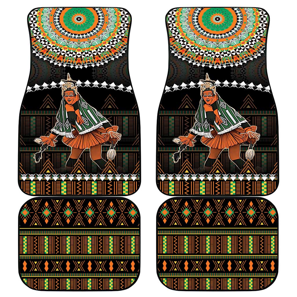 Ivory Coast Festival Of Masks Car Mats Traditional Zaouli Dance