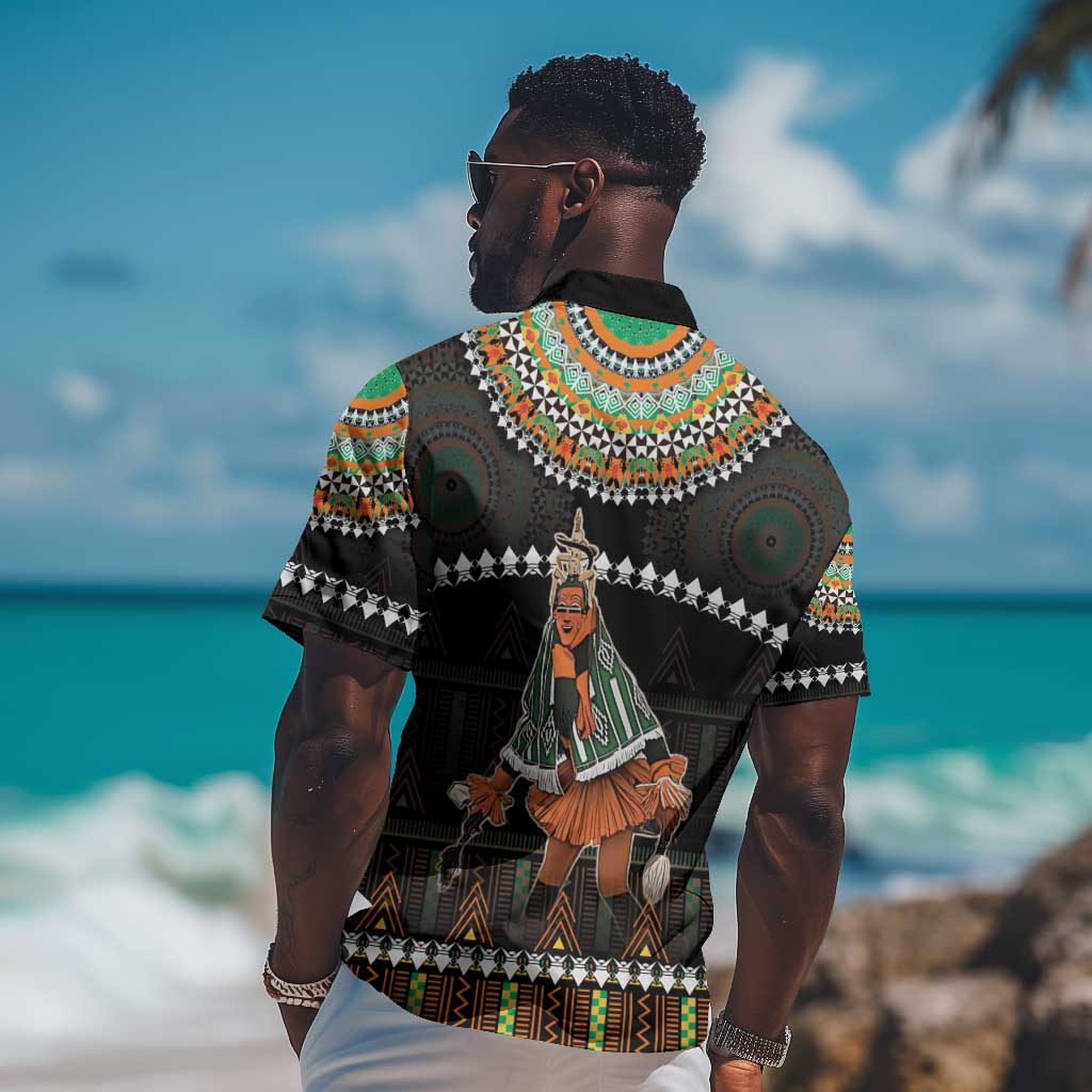 Ivory Coast Festival Of Masks Hawaiian Shirt Traditional Zaouli Dance