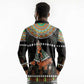 Ivory Coast Festival Of Masks Long Sleeve Polo Shirt Traditional Zaouli Dance