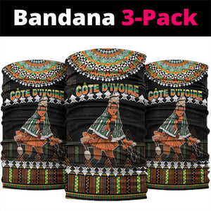 Ivory Coast Festival Of Masks Neck Gaiter Traditional Zaouli Dance LT05