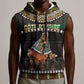 Ivory Coast Festival Of Masks Sleeveless Hoodie Traditional Zaouli Dance - African Pride