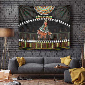 Ivory Coast Festival Of Masks Tapestry Traditional Zaouli Dance