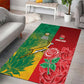 South Africa And England Rugby Area Rug Springboks And Red Rose Together - African Pride