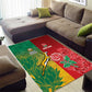 South Africa And England Rugby Area Rug Springboks And Red Rose Together - African Pride