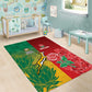 South Africa And England Rugby Area Rug Springboks And Red Rose Together - African Pride