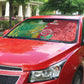 South Africa And England Rugby Auto Sun Shade Springboks And Red Rose Together - African Pride
