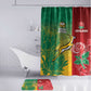 South Africa And England Rugby Bathroom Set Springboks And Red Rose Together - African Pride