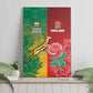South Africa And England Rugby Canvas Wall Art Springboks And Red Rose Together - African Pride