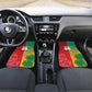 South Africa And England Rugby Custom Car Mats Springboks And Red Rose Together - African Pride