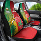 South Africa And England Rugby Car Seat Cover Springboks And Red Rose Together - African Pride