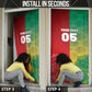 South Africa And England Rugby Custom Door Cover Springboks And Red Rose Together - African Pride