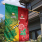 South Africa And England Rugby Garden Flag Springboks And Red Rose Together - African Pride