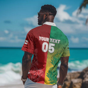 South Africa And England Rugby Custom Hawaiian Shirt Springboks And Red Rose Together - African Pride