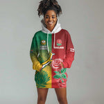 South Africa And England Rugby Custom Hoodie Dress Springboks And Red Rose Together - African Pride