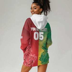South Africa And England Rugby Custom Hoodie Dress Springboks And Red Rose Together - African Pride