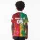 South Africa And England Rugby Custom Kid Polo Shirt Springboks And Red Rose Together - African Pride