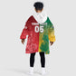 South Africa And England Rugby Custom Kid Wearable Blanket Hoodie Springboks And Red Rose Together - African Pride