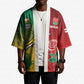 South Africa And England Rugby Custom Kimono Springboks And Red Rose Together - African Pride