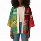 South Africa And England Rugby Custom Kimono Springboks And Red Rose Together - African Pride