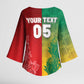 South Africa And England Rugby Custom Kimono Sleeve Blouse Springboks And Red Rose Together - African Pride