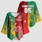 South Africa And England Rugby Custom Kimono Sleeve Blouse Springboks And Red Rose Together - African Pride