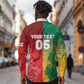 South Africa And England Rugby Custom Long Sleeve Button Shirt Springboks And Red Rose Together - African Pride