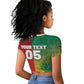 South Africa And England Rugby Custom Raglan Cropped T shirt Springboks And Red Rose Together - African Pride
