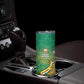 South Africa And England Rugby Custom Skinny Tumbler Springboks And Red Rose Together - African Pride