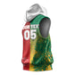 South Africa And England Rugby Custom Sleeveless Hoodie Springboks And Red Rose Together - African Pride