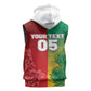 South Africa And England Rugby Custom Sleeveless Zip Hoodie Springboks And Red Rose Together - African Pride