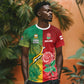 South Africa And England Rugby Custom T shirt Springboks And Red Rose Together - African Pride