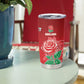 South Africa And England Rugby Custom Tumbler Cup Springboks And Red Rose Together - African Pride