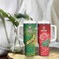 South Africa And England Rugby Custom Tumbler With Handle Springboks And Red Rose Together - African Pride