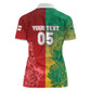 South Africa And England Rugby Custom Women Polo Shirt Springboks And Red Rose Together - African Pride