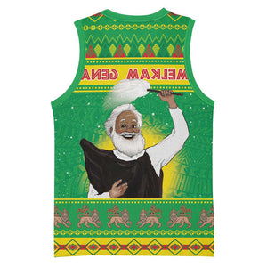 Afro Ethiopia Christmas Basketball Jersey Melkam Gena Yegena Abat - African Pride