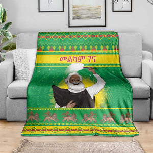 Afro Ethiopia Christmas Blanket Melkam Gena Yegena Abat