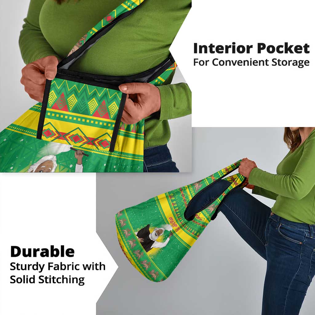 Afro Ethiopia Christmas Grocery Bag Melkam Gena Yegena Abat